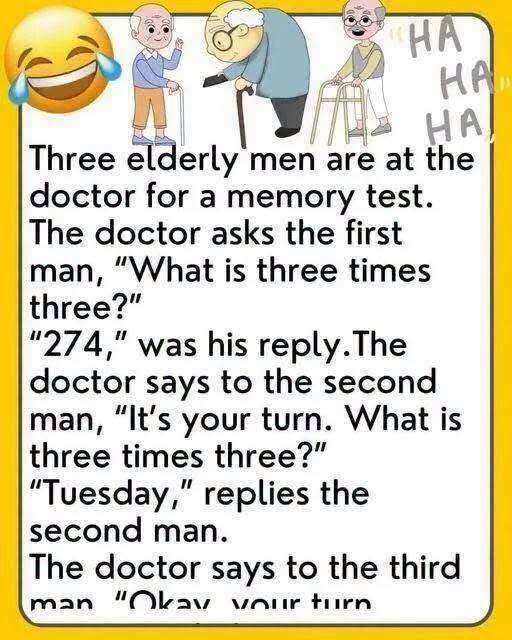 Simple Memory Tests A Funny Memory Test at the Doctor’s Office That Proves Laughter Never ...